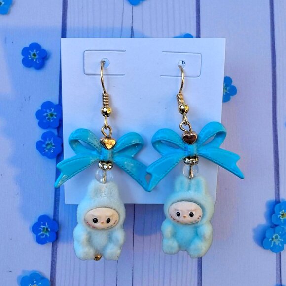 Handmade Mini Labubu Earrings - Picture 6 of 17